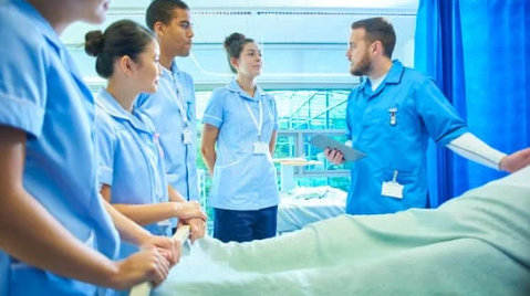 Illustration of basic skills in nursing