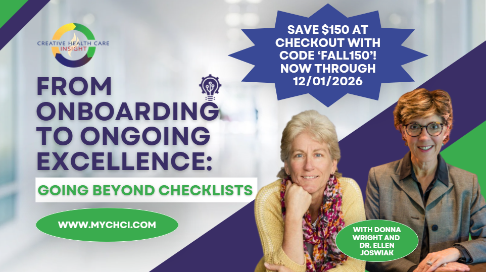 Creative Health Care Insight TSAM and Competency Workshop | CHCI
