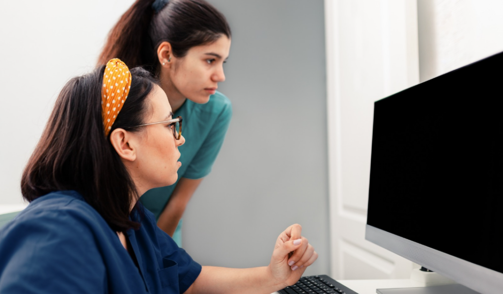 Health care professionals using mentoring software to track professional development, engagement, and leadership growth | CHCI